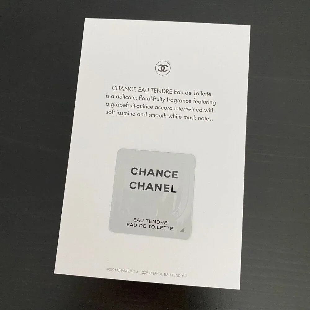 Chanel 5-pc blotter single use samples